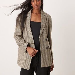 NEW H&M houndstooth blazer M